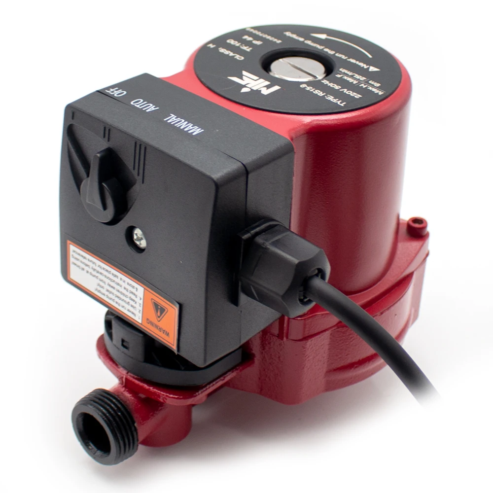 Imagem -03 - Bomba de Circulação Automática de Aquecimento de Piso Silencioso 220v Bomba de Reforço de Água de Retorno Bomba de Proteção de Velocidade Ajustável 100w 25l Min