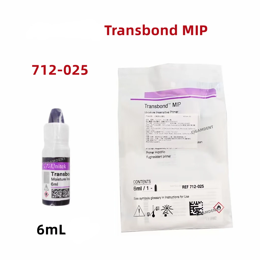 Dental Transbond MIP Photocuring Ortho Pretreatment/Moisture Resistance Treatment Solution 712-025 6ML/ Bottle