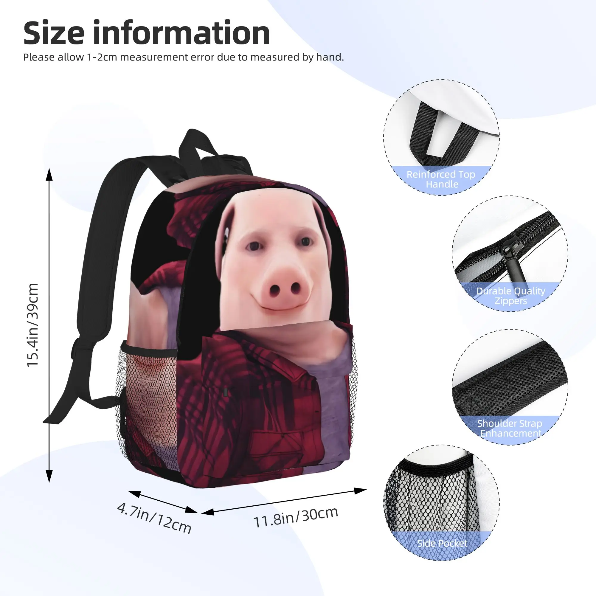 John Pork Is Calling Backpack Hot Sale Daypack Large Capacity Boys Girls BookBag Shoulder Bags for Men Women School Bag