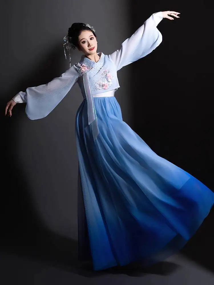 New Korean Traditional Costume for Adults, Yanji Dance Costume, Ethnic Korean Traditional Palace Stage Performance Costume