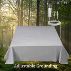 Earthing sheet bed sheet for Bed 95% Organic Cotton+5% Pure Silver Fiber Grounding Flat Sheets with adjustable grounding cord