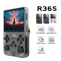 NEW R36S Retro Game Console Linux System 3.5-inch IPS Screen Portable Handheld Video Game Player 64GB Over 15000 Games