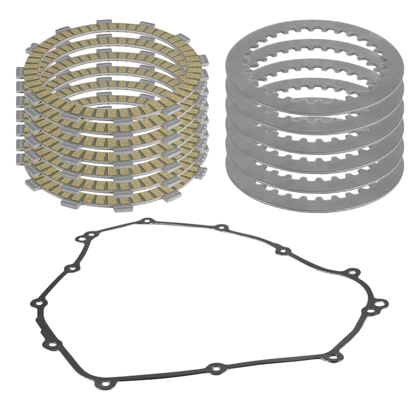 Matching of motorcycle clutch plate iron plate and gasket for Yamaha MTT690 MT07 MT-07 ABS Tracer XSR700 OEM:5TG-16321-00