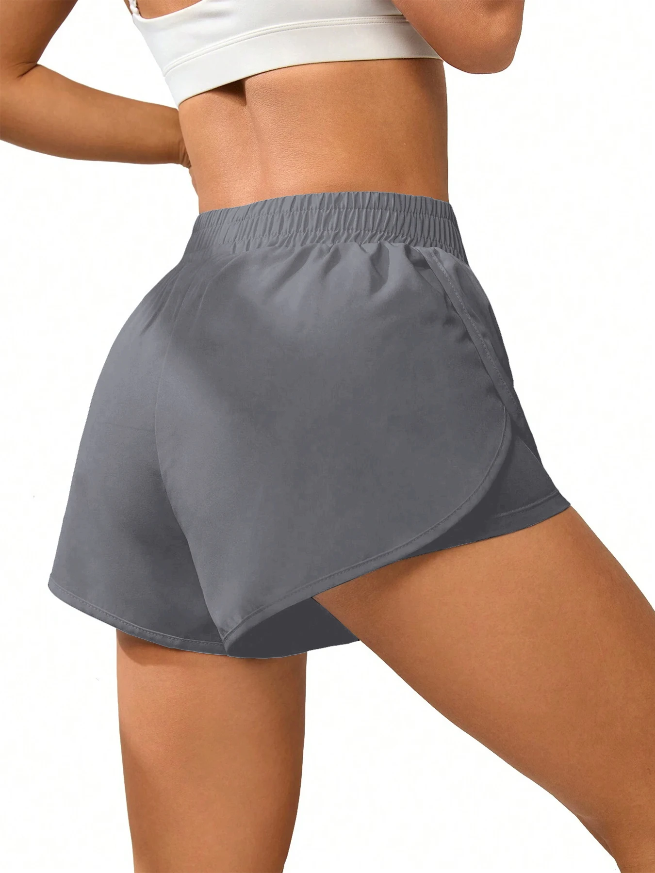 Ladies' Sports Shorts, Female Style, With Lining, Breathable, Quick-Dry, Summer, Anti-Upward Exposure, Yoga, Slim-Fitting, Runni