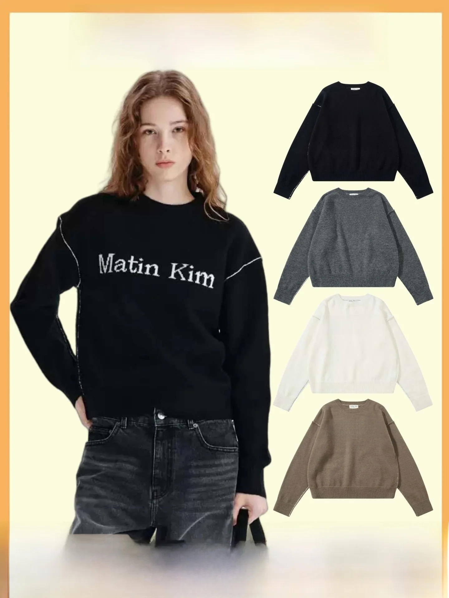 

Мужской круглый вязаный свитер с вышивкой букв, осень-зима, теплый термодлинный свек, повседневный удобный дышащий топ