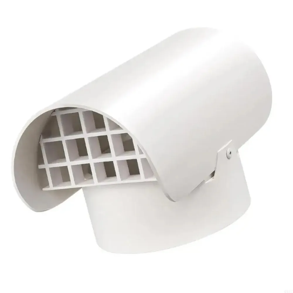 Schedule 40 PVC Radon Exhaust Vent Cover Fine Filter Screen Weather Resistant Shell Vent Cap Reserved Mounting Holes