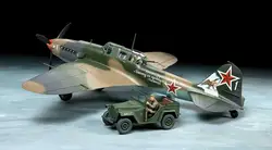 Tamiya 25212 1/48 Scale Ilyushin Il-2 Shturmovik W/Gaz 67B Set Model Kit