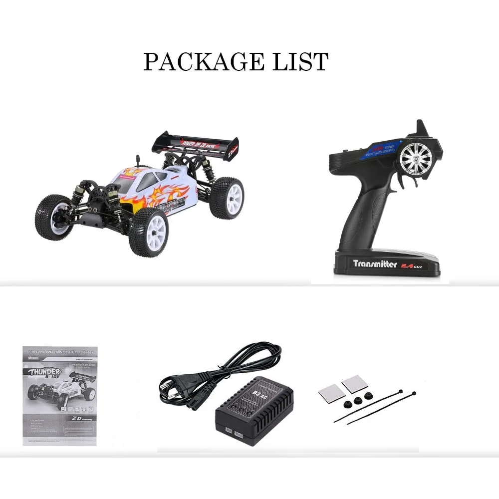 ZD Racing Thunder B-10E 9102 RC Car 1:10 2.4Ghz 4WD Brushless With 45A ESC RC Car RTR Electric Off-Road Buggy Outdoor Toys