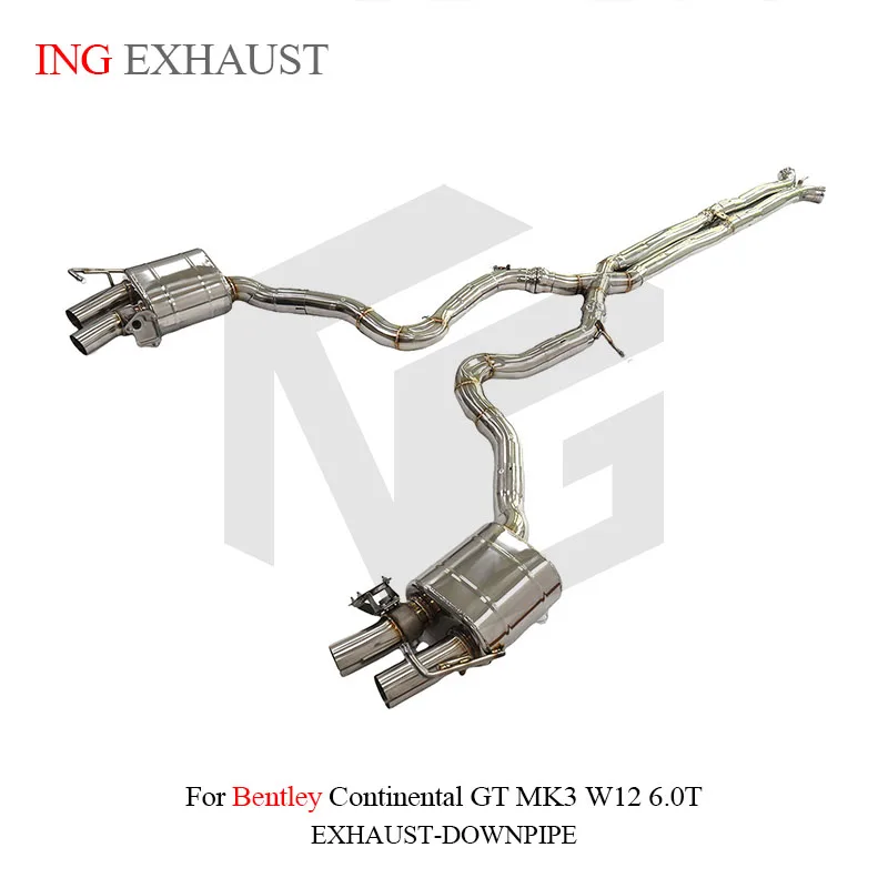 

HMD for Bentley Continental GT MK3 W12 6.0T exhaust tailpipe with valve muffler, OEM valve seat, DIY modification