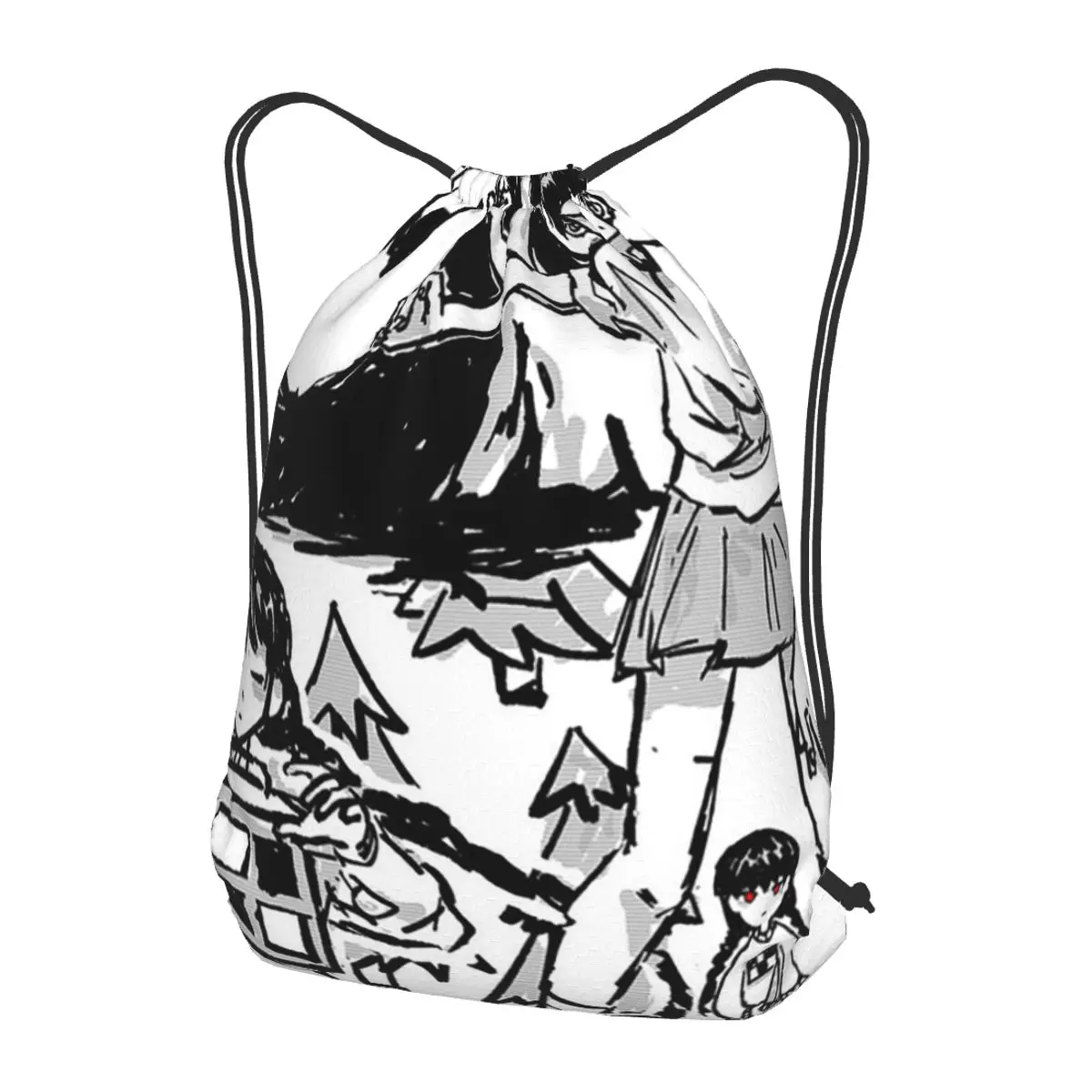 

Game Yume Nikki Madotsuki Backpacks Portable Drawstring Bags Sports Bag Book Bags for Man Woman Students