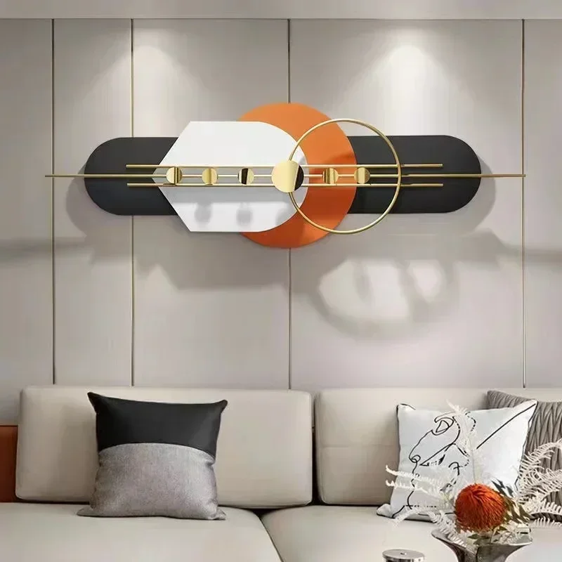 150x46 سنتيمتر بالجملة دروبشيبينغ المنتجات 2023 الجدار الديكور غرفة المعيشة أريكة التلفزيون خلفية جدار معدني الإبداعية الحديد معلقة #1