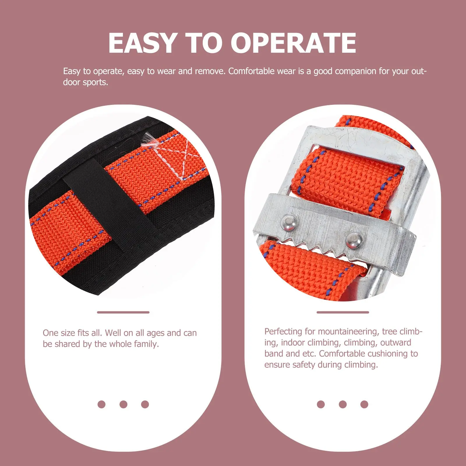 Ремни безопасности для скалолазания, противопадающий ремень для электрика, высокопрочный полиэстер, несущее снаряжение для спорта на открытом воздухе