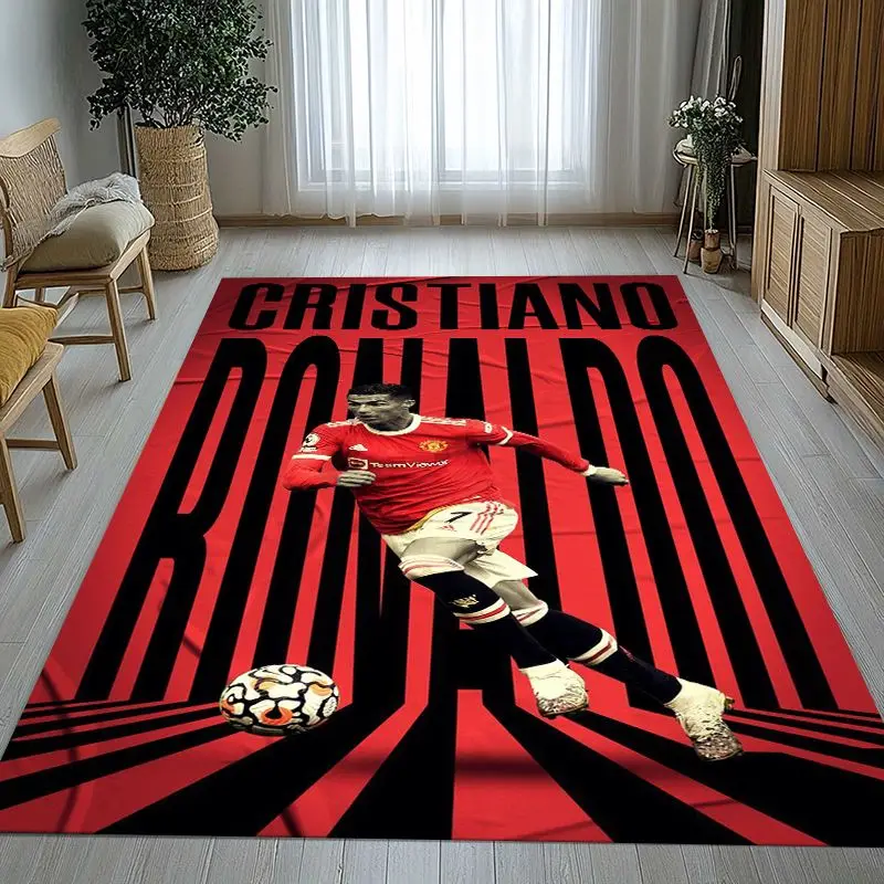 Goat CR7 R-Ronaldo Football Star Living Room Non-Slip Area Rug Soft Carpet for Bedroom  Playroom Sofa,Home Decor Doormat