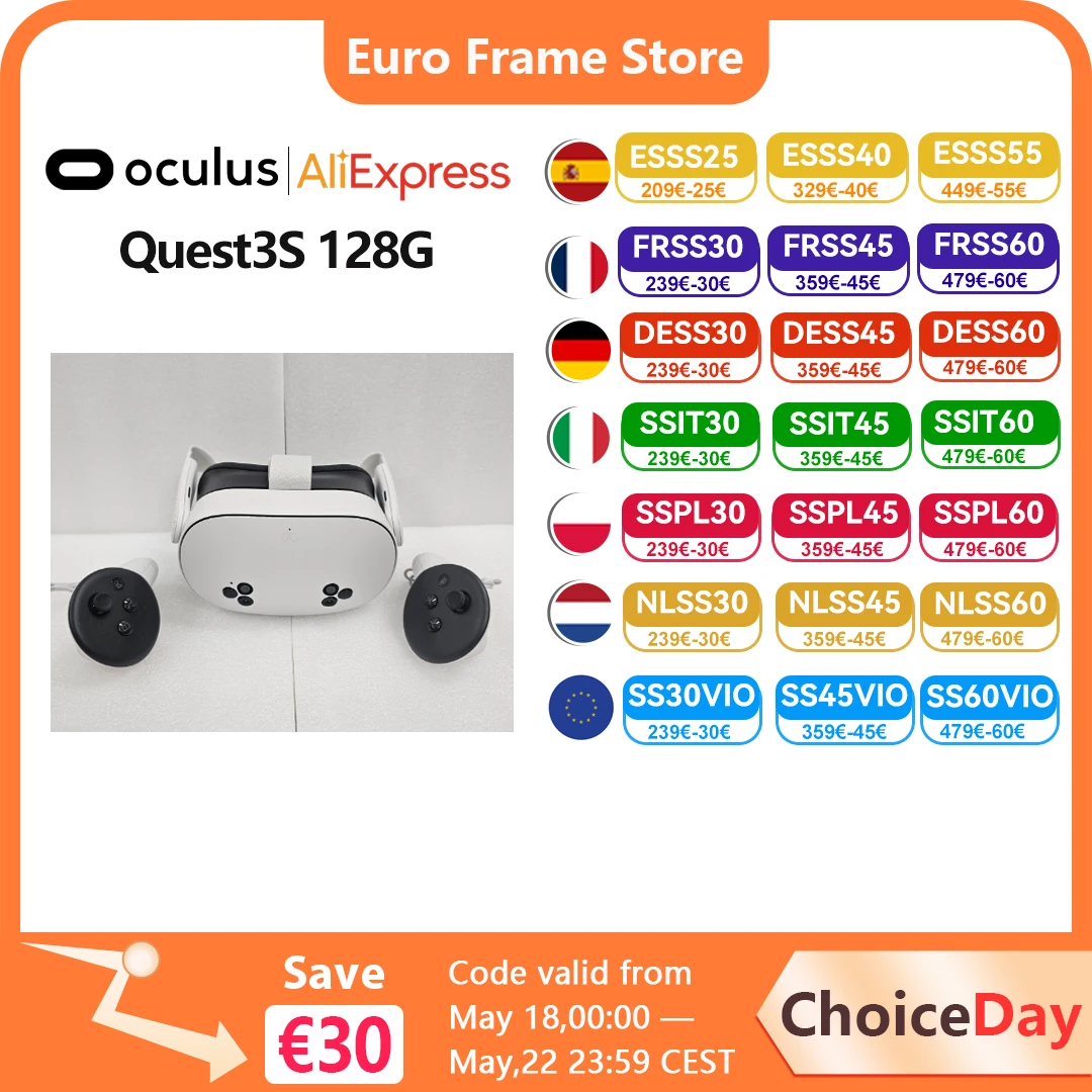 Oculus Quest3S 128G, machine tout-en-un, lunettes VR, Meta Quest3, casque intelligent à détection de mouvement VR, machine de jeu, Quest3s 128G