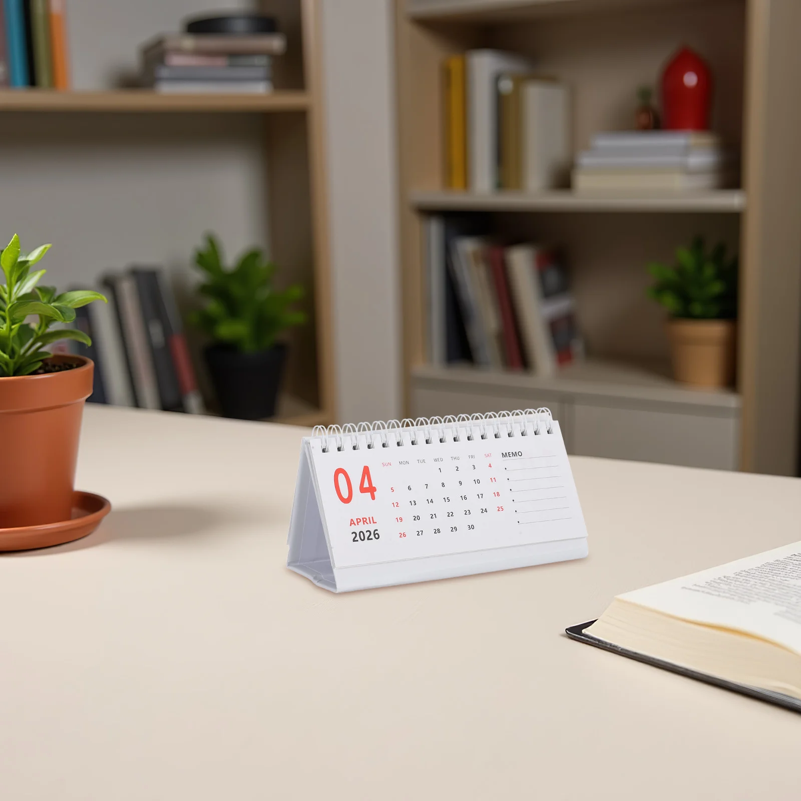 

Мини-настольный календарь на 2026 год, небольшой стоящий перекидной ежемесячный планировщик, домашний школьный офис, организационный инструмент