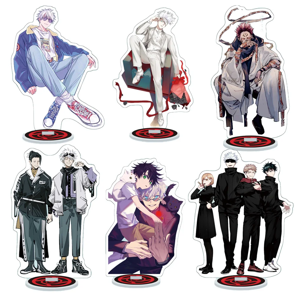 

Jujutsu Kaisen Gojo Satoru Acrylic Stand Fushiguro Megumi Transparent Anime Figure Model Desk Decor Toy For Collection 81-120