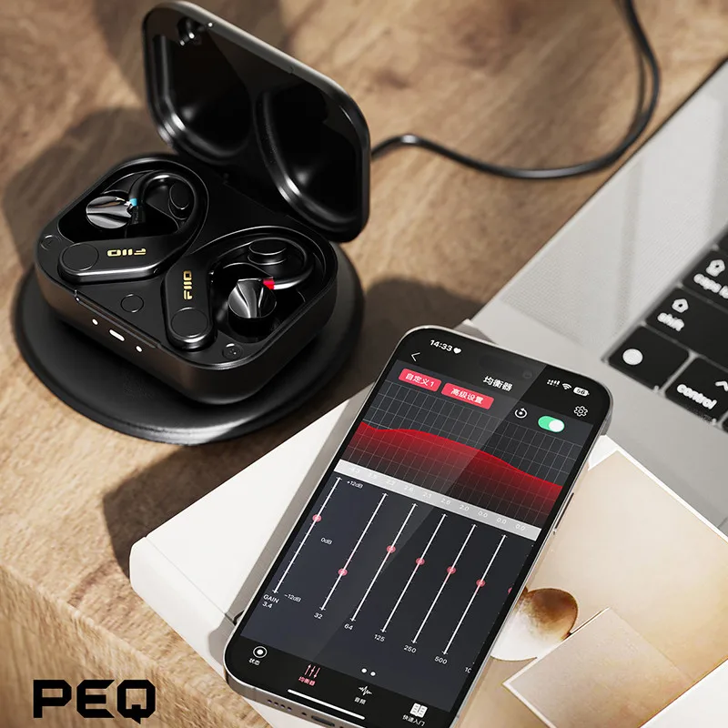 FiiO UTWS5 2025 True Wireless Bluetooth Earbuds Hook Headphone Amp for IEMs Hi-Res 96kHz/24bit LDAC MMCX/0.78 2pins