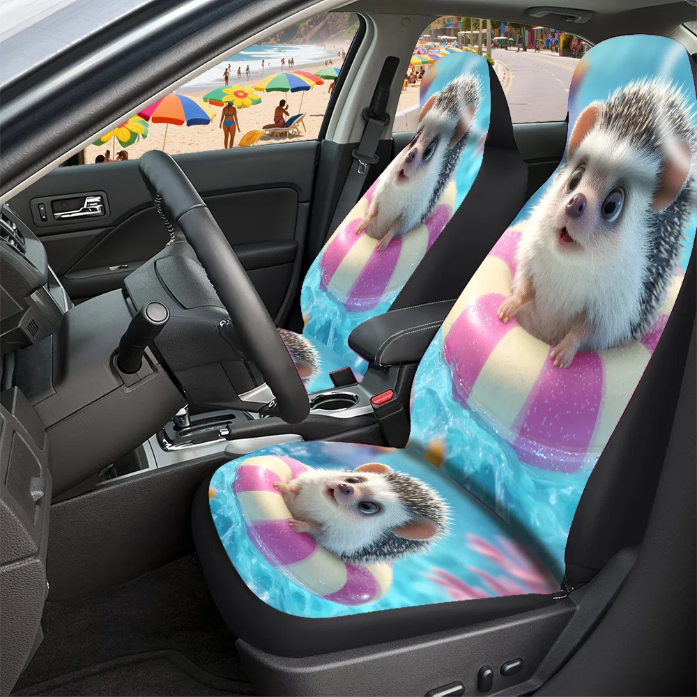 Automotive Seat Covers - Festive Designs For Halloween, Christmas, New Year, And Easter Featuring Hedgehog Float Rings, Ideal Go