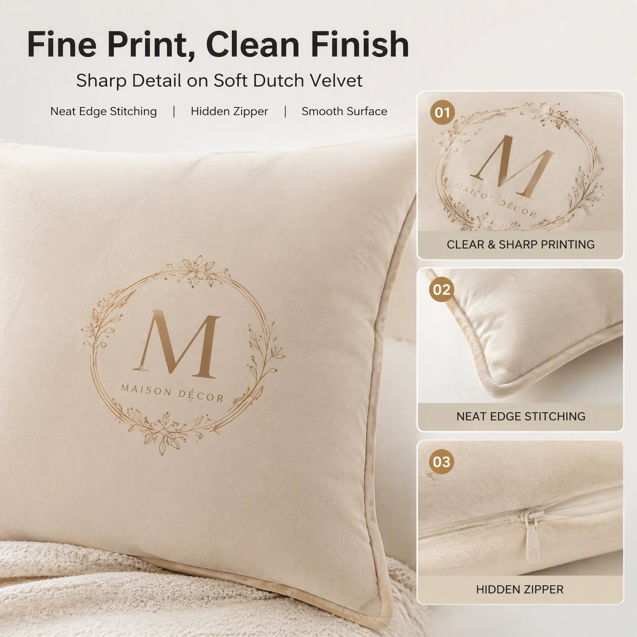 Housse de coussin en velours n - Home Decor Netherlands avis et prix