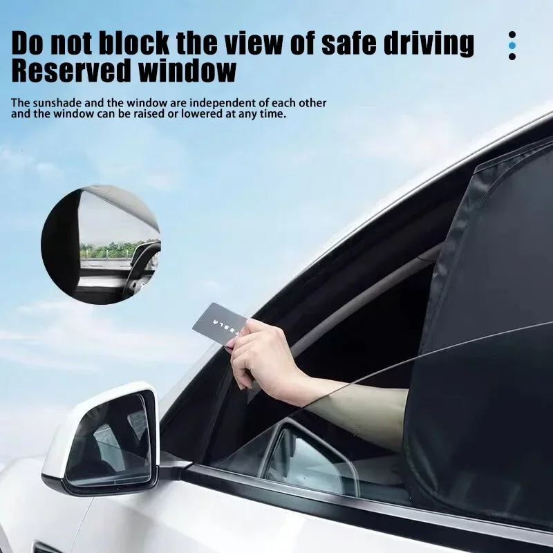 حاجب من الشمس للسيارة لسيارة Volkswagen VW ID.4 2021 ~ 2025 ستائر حجب الضوء أدوات العزل الحراري مظلات الخصوصية ملحقات السيارة #4