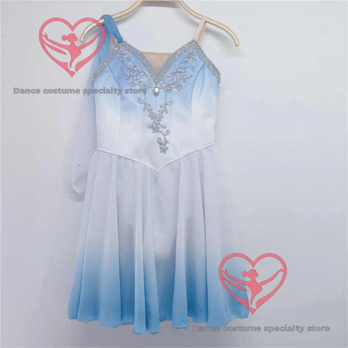 

Blue Cupid Magic Ballet Performance Dress Competition Costume Tulle Dress Professional Custom PDE Children's Day