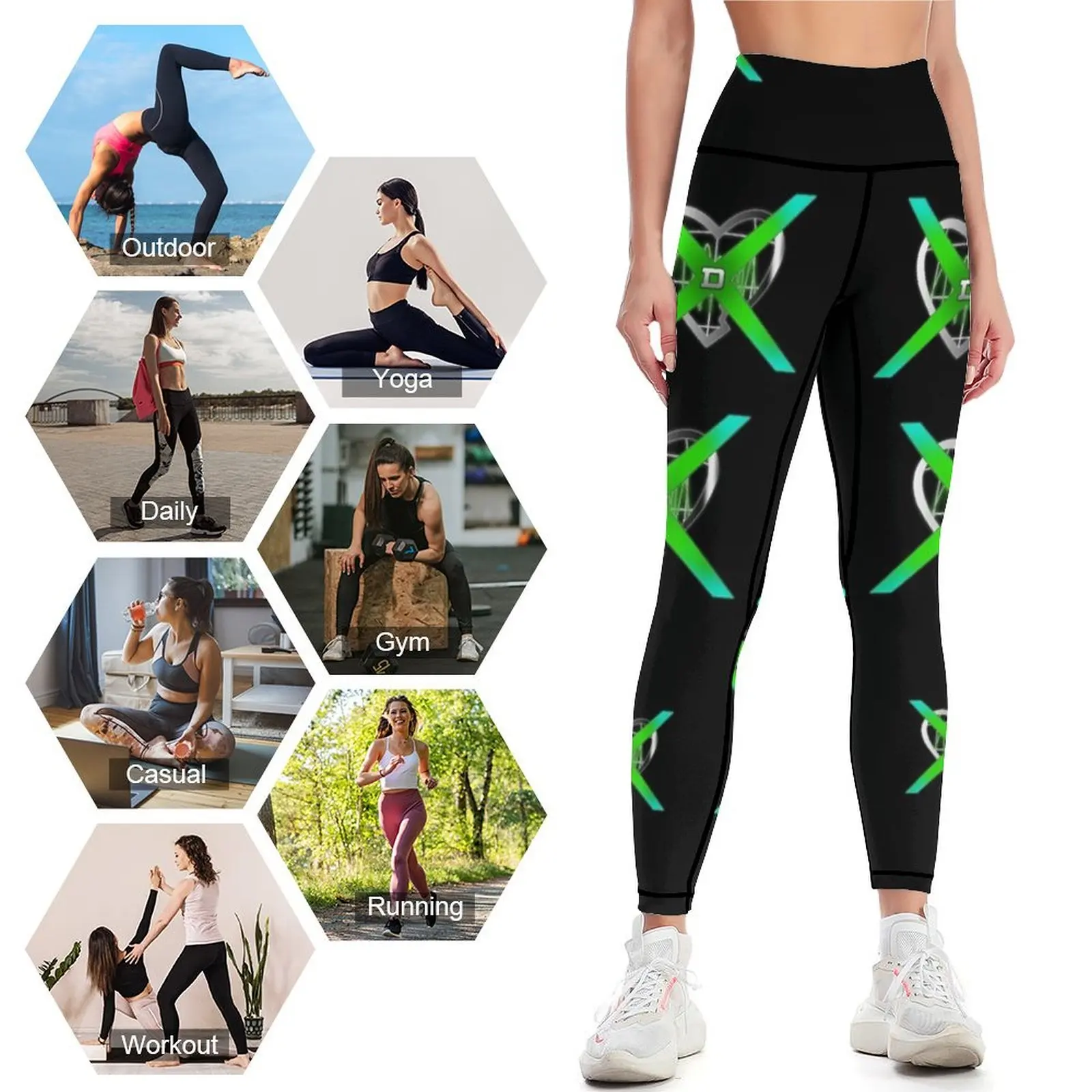 HBK DX IYH-Leggings TiXI pour femmes, pantalons de sport