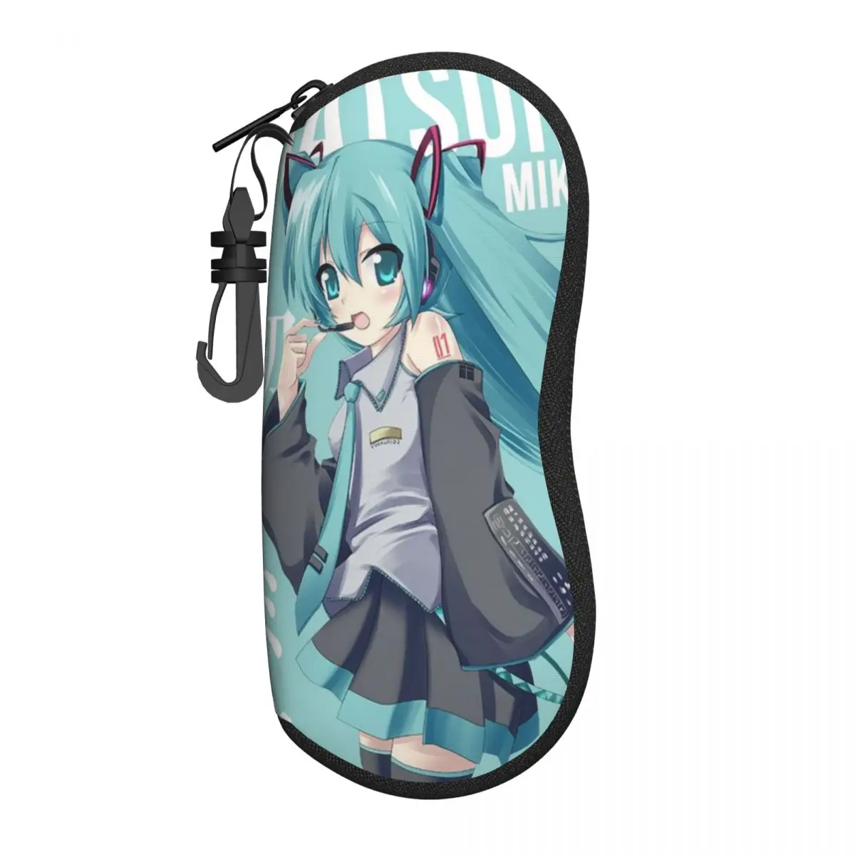 

Hatsune Miku Ultra-Light Soft Shell Glasses Case - Compact and Portable Eyewear Case for Travel, School, and Daily Use