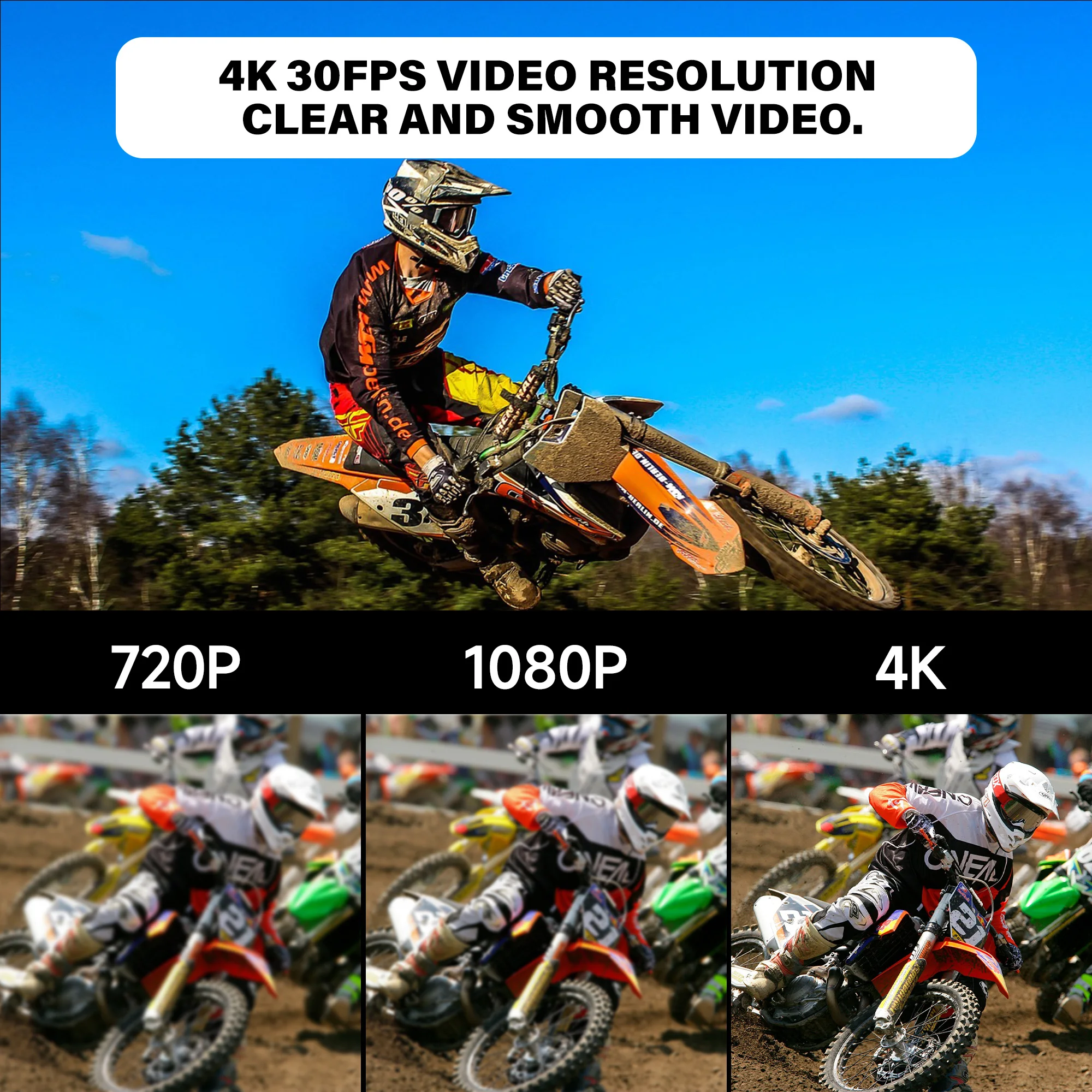 กล้องมินิสปอร์ต 4K HD ถ่ายภาพกลางคืน แอคชั่น วิดีโอ บันทึกวิดีโอกลางคืน ซูม 10 เท่า หน้าจอสัมผัส WIFI กันน้ำ คุณสมบัติที่รองรับ
