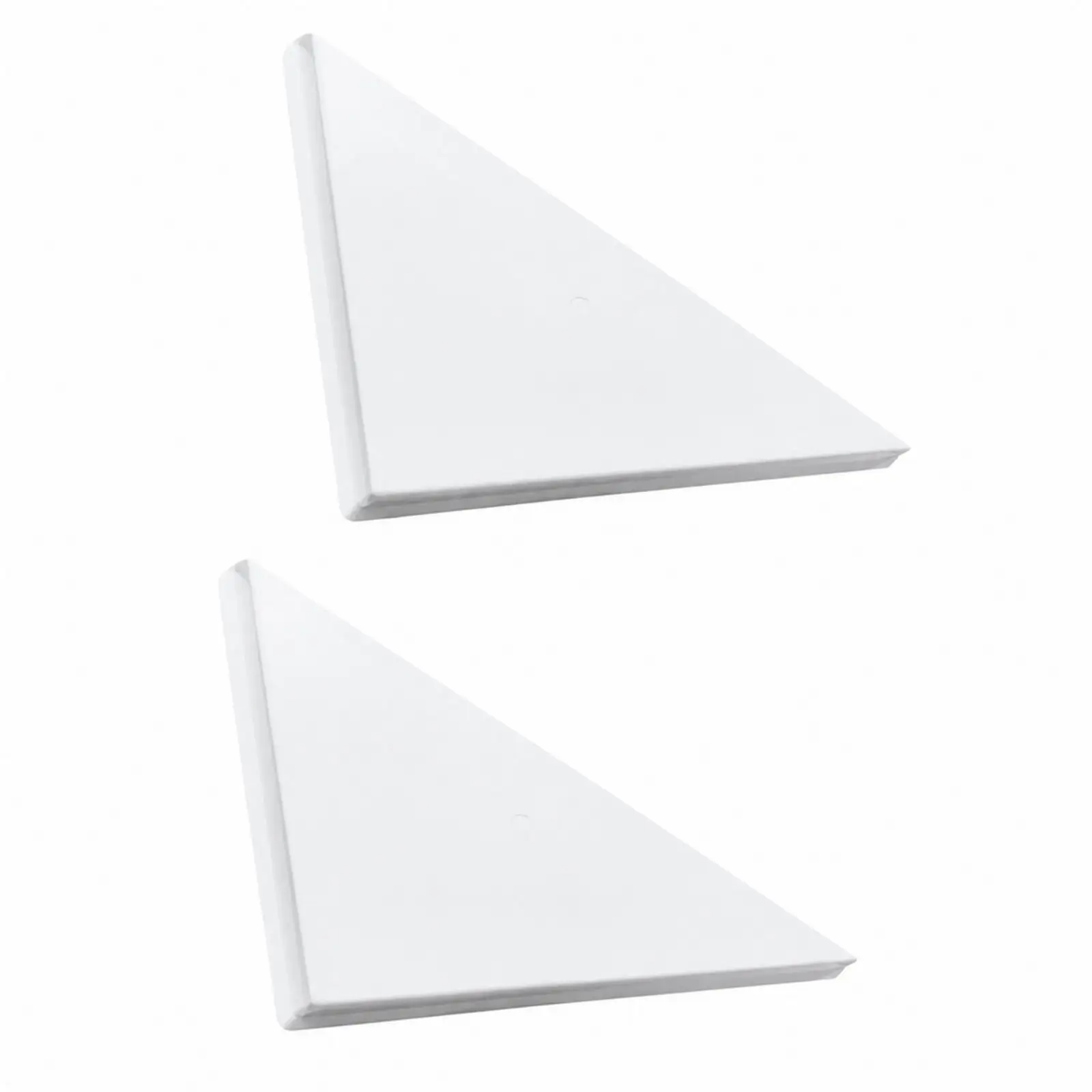 HVAC Ceiling Air Deflector Triangular Panel for 2x2 Ft Air Vent Corner Mount Steel White Draft Stopper