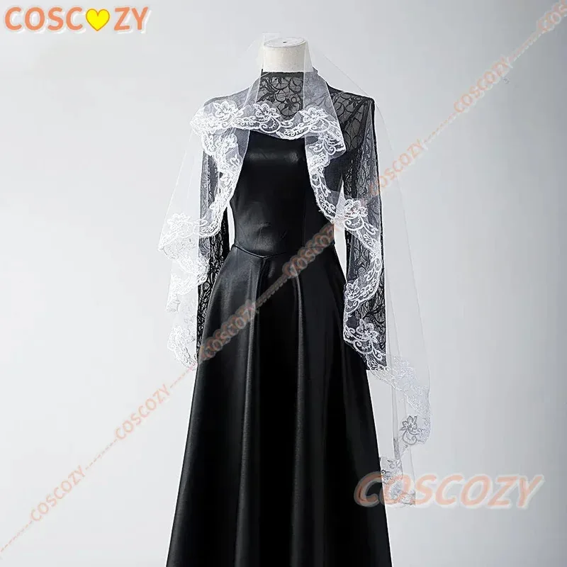 Sra. Osaragi Anime Cosplay cómic Sakamoto días el miembro del pedido todo vestido negro juego de rol chica mujer traje peluca fiesta de Halloween