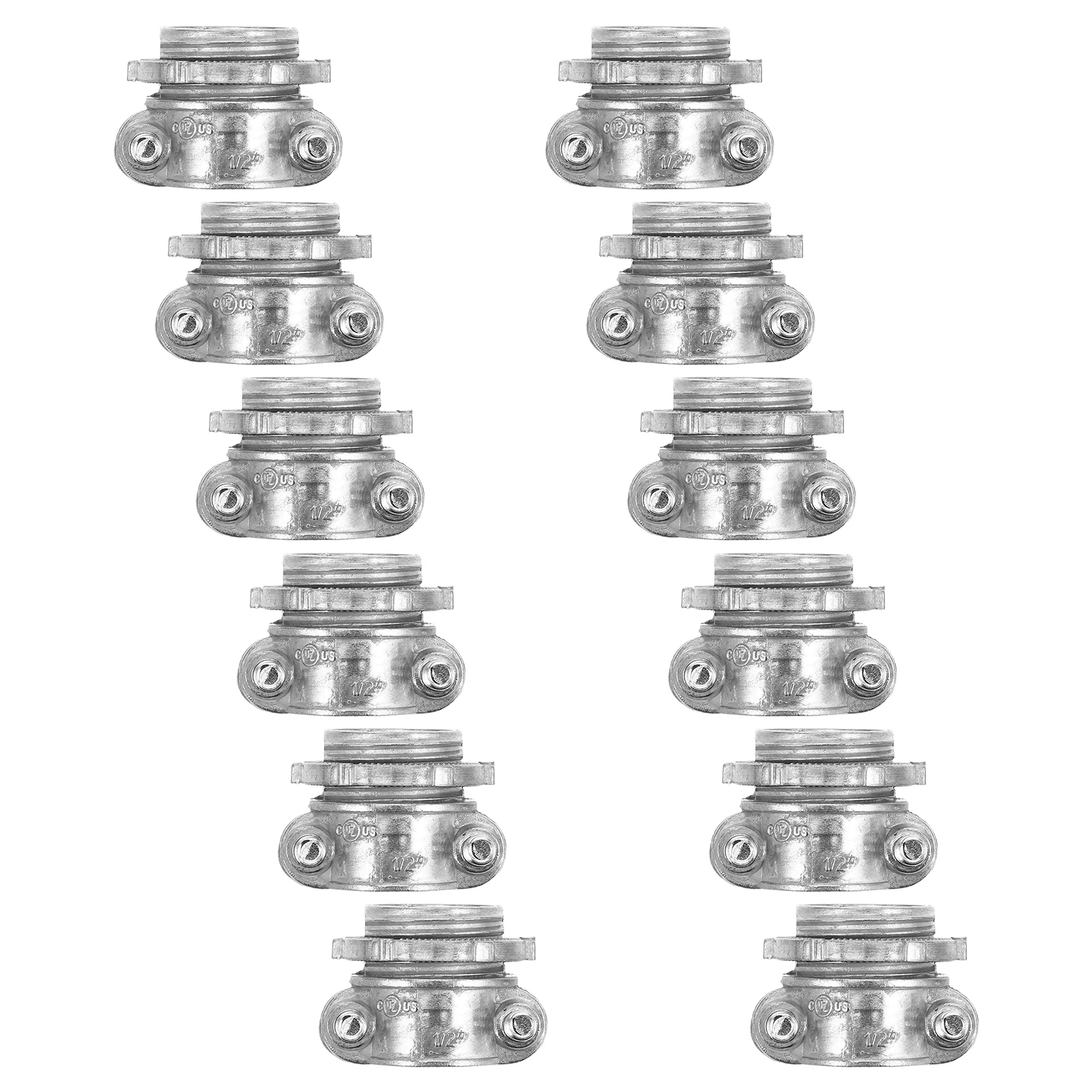 

12pcs Cable Connectors Quick Installation Pipe Clamps Wire Clips Zinc Alloy Hose Small Metal Outdoor Sealing Terminations