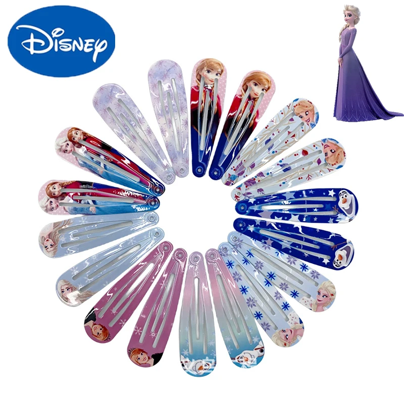 5Pcs/Set Frozen Children's Hairpin Elsa Headdress Braid Toys Kawaii Cartoon Romance Princess Elsa Girl Gift