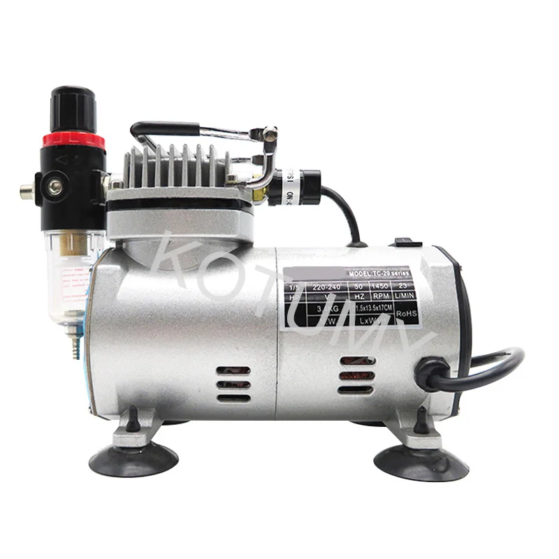 Professional Airbrush Compressor Electric Spray Gun Air Compressor Painting Set Art Nail Tattoo Makeup Model Sprayer