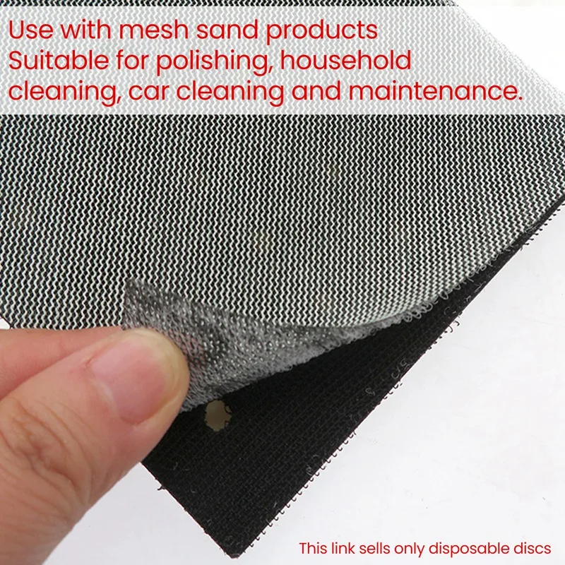 บล็อกขัดมือตะขอไร้ฝุ่นและห่วงตาข่ายขัดทรายมือเครื่องมือบดสำหรับบดแห้งและขัดไม้