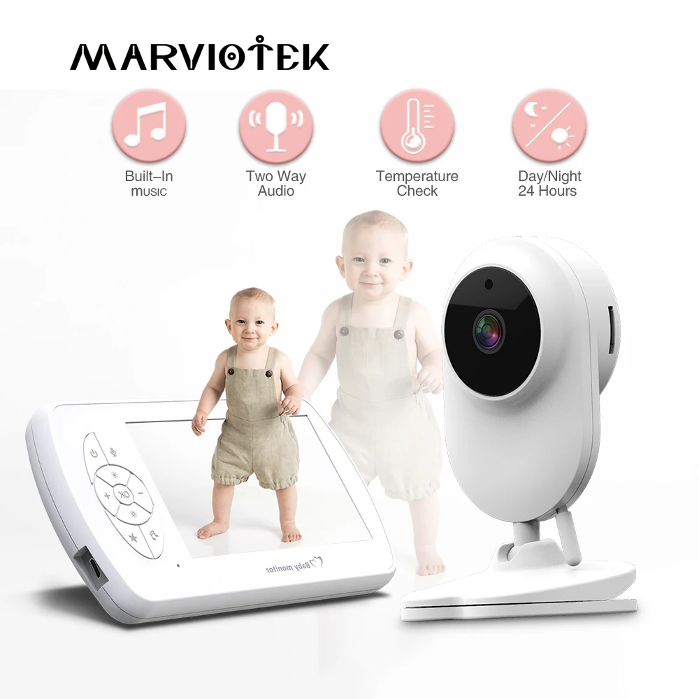 Electronic Baby Monitor 1080P Full HD 4.3 Inch with Night Vision Camera Radio With VOX Function Video Surveillance Babyphone