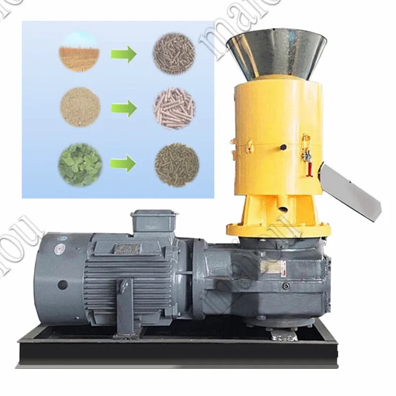 Pellet Press Wood Pellet Mill Machine Feed Pellet Machine PTO Shaft Drive Sawdust Pellet Machine