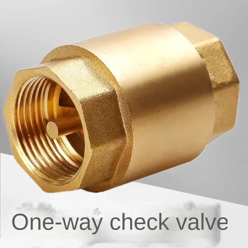 DN15/DN20/DN25 NPT Brass Thread Check Valve One Way Non-Return Check Valve 200WOG Male for Water Gas Oil Control Devices Valve