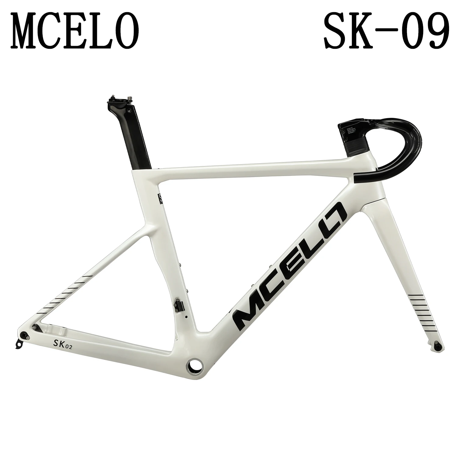 MCELO Carbon Fiber Disc Brake for Road Frame Cycling Disc Brake Aerodynamic Frame Set Ultra Light Hard BSA Axle Road Frame