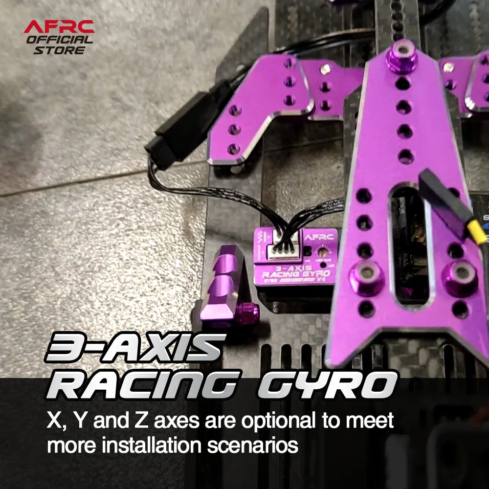 AFRC Professional Racing Drift Kit V4 Programmabl Metal Smart Servo 3 AXIS Gyro For YOKOMO Reve D HSP 1/10 Etc RC Car Upgrading