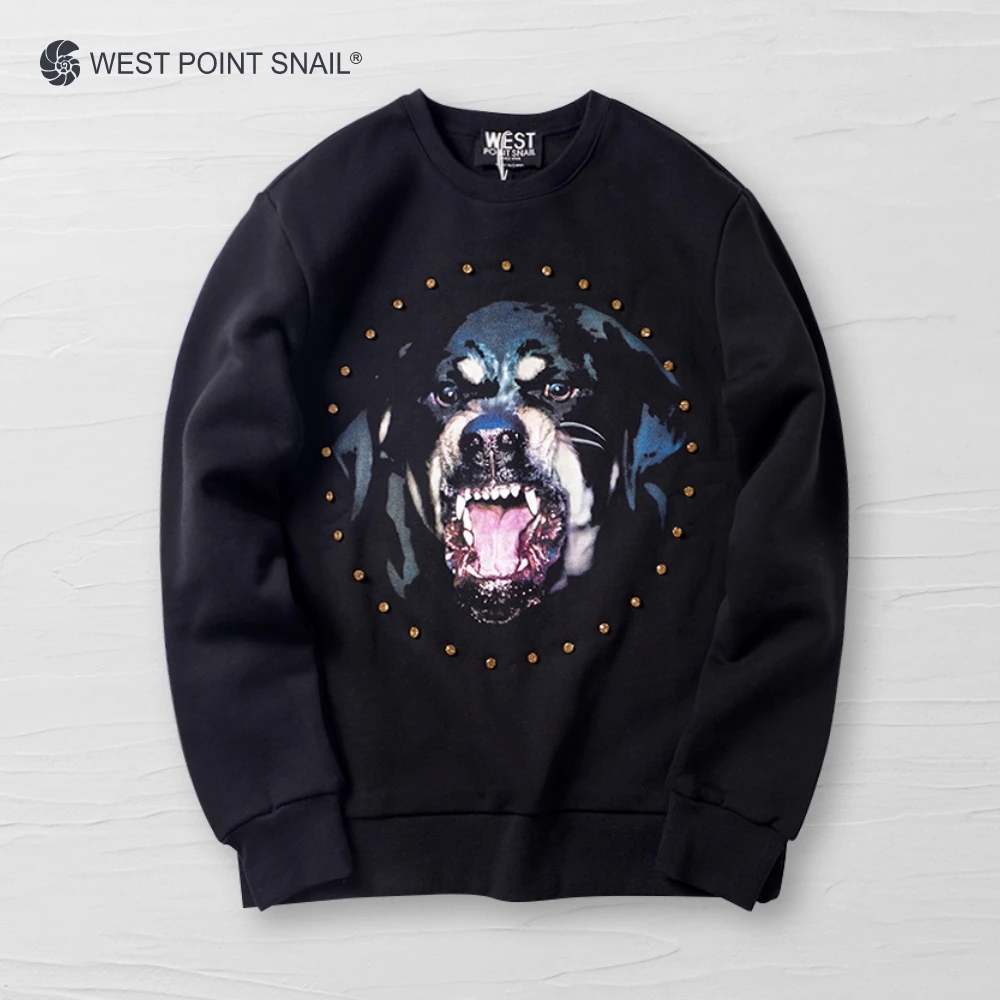 Women Sweatshirts Big Dog Graphic Print Hoodies Spring Autumn Casual Hip hop Trend Long Sleeve Pullovers Streetwear Clothes