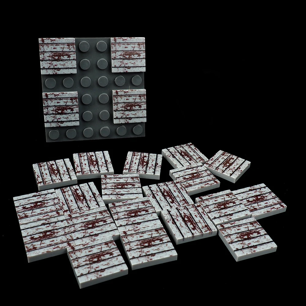 MOC 10PCS 3068 Scena Compatibile Bordo di Corrispondenza Mattoni Ruggine Pavimento Modello Stampato Building Block Giocattolo Adulti Ragazzi Regalo di Festa