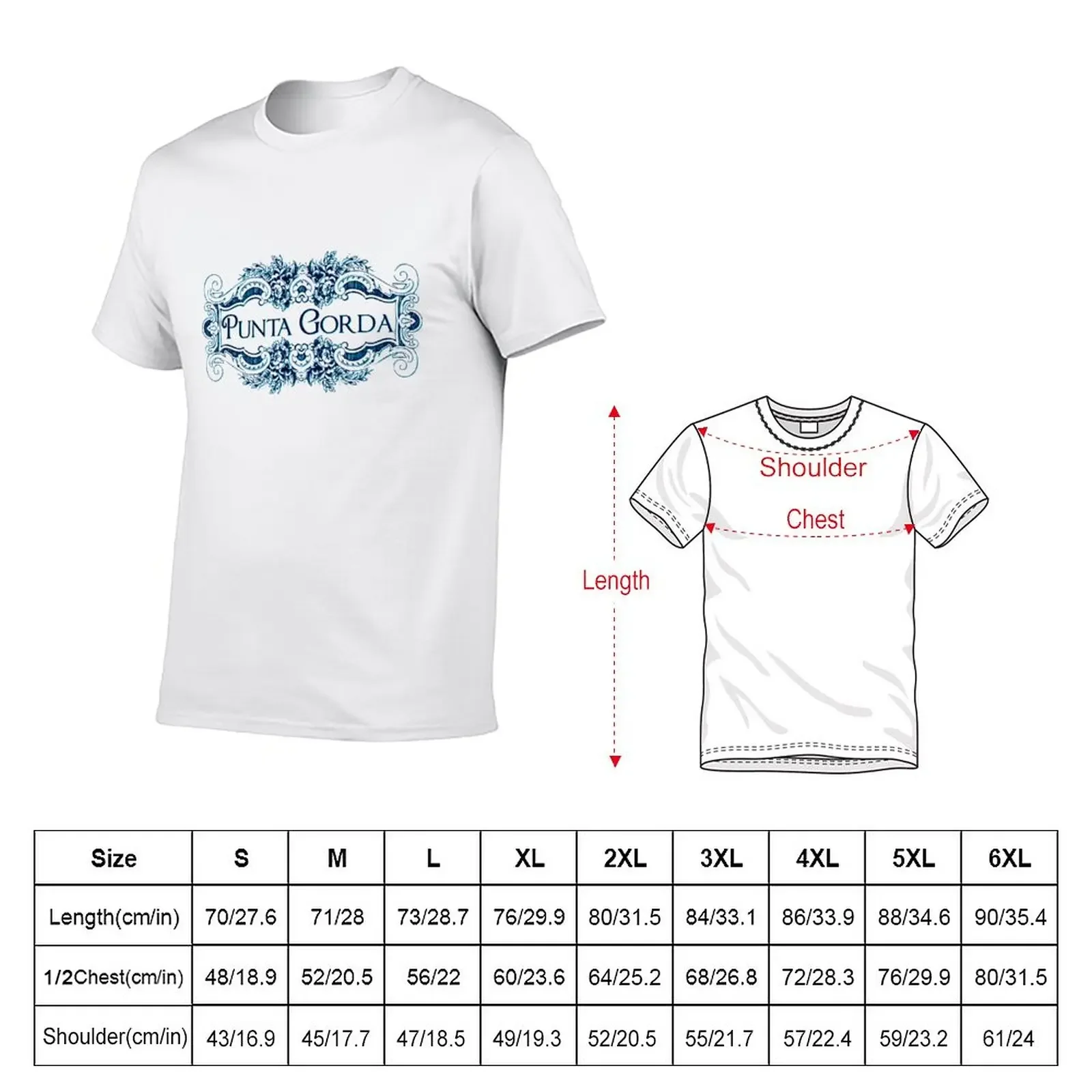 New Punta Gorda, Florida - Traditional Scrollwork T-Shirt graphic t shirt tops fruit of the loom mens t shirts