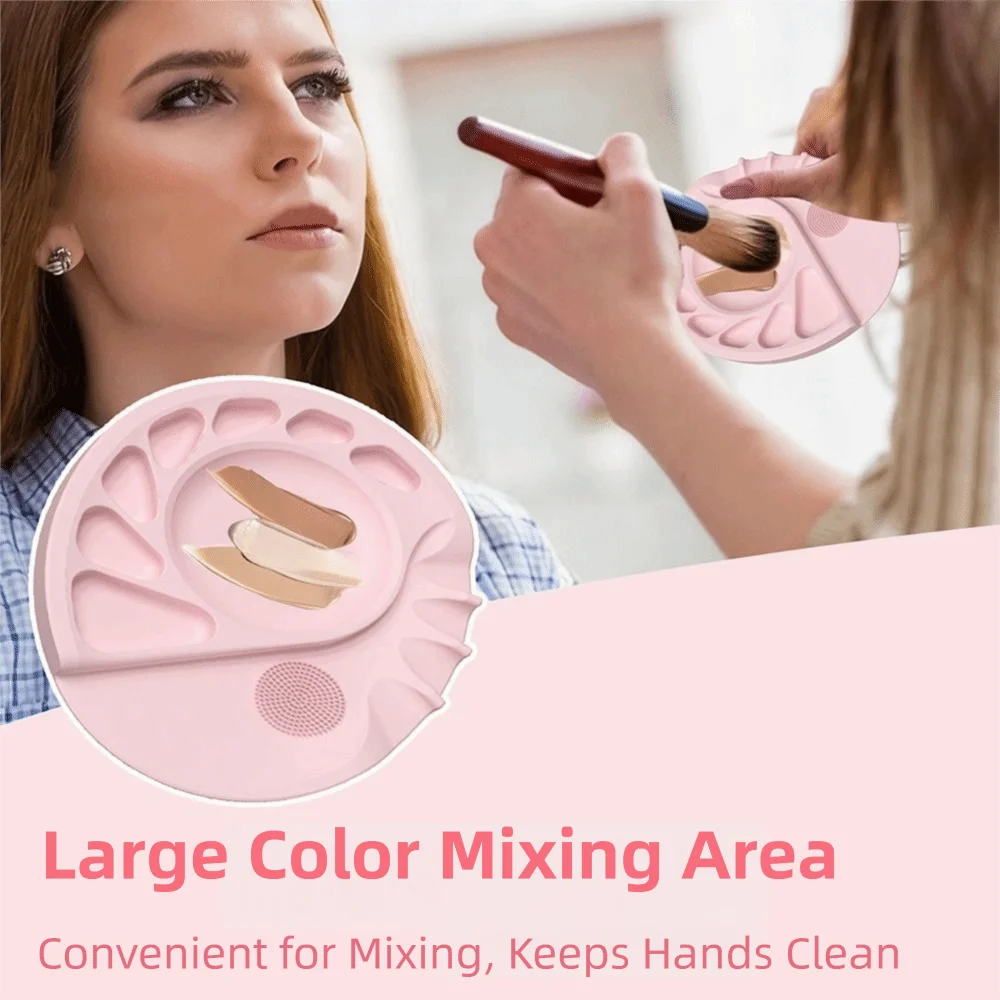 Reusable Makeup Mat Palette Portable Durable Silicone Makeup Mat Silicone Non-Stick Beauty Palette Tray Makeup Application
