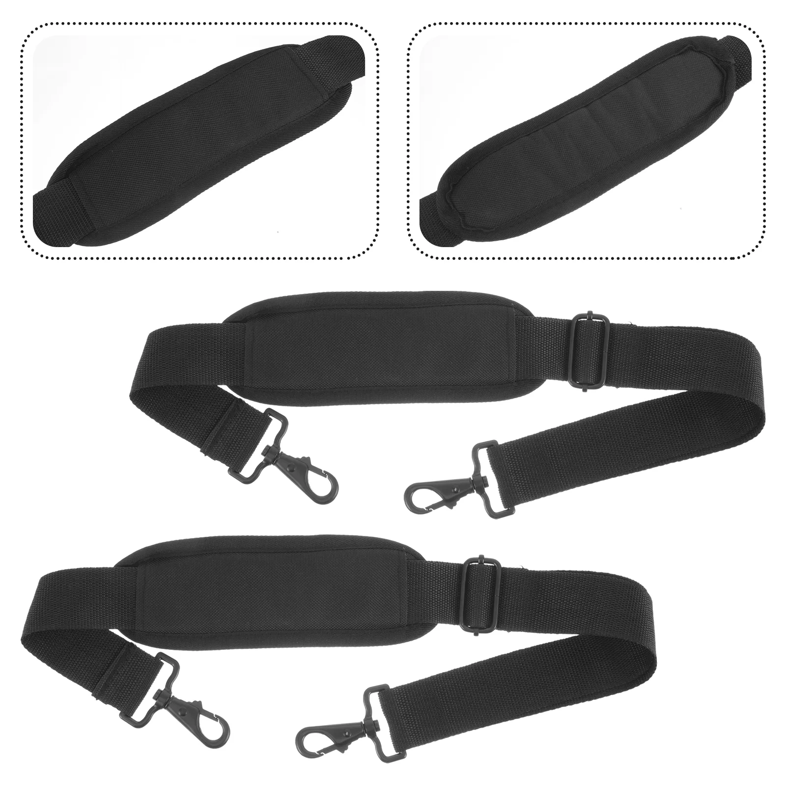 2 Pcs Shoulder Strap Pads for Bags Straps Luggage Backpack Replacement Instrument Case Large