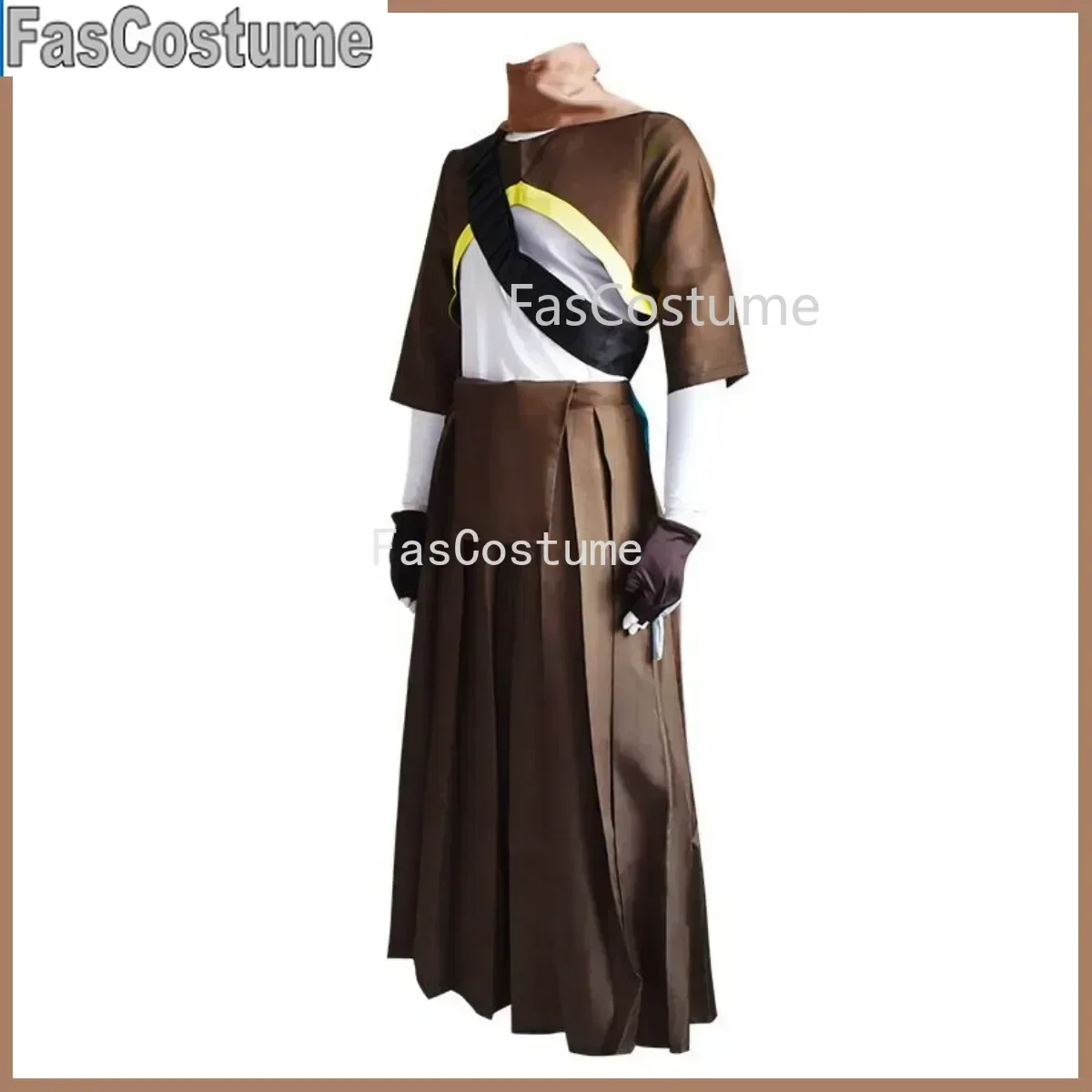 

FasCo Anime Undertale Ink！Sans Cosplay Costume Sansy Snowdin Town Game Samurai Uniform Coat Adult Man Masquerade Ball Party Suit