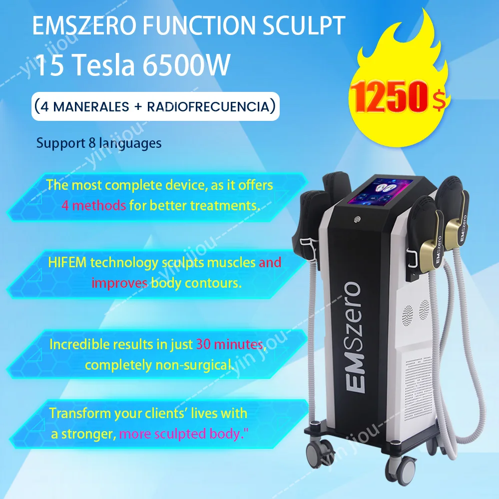 Ultimate Emszero Body Contouring System: EMS Stimulator, RF Muscle Builder, Butt Enhancer & Fat Eliminator for a Toned Physique