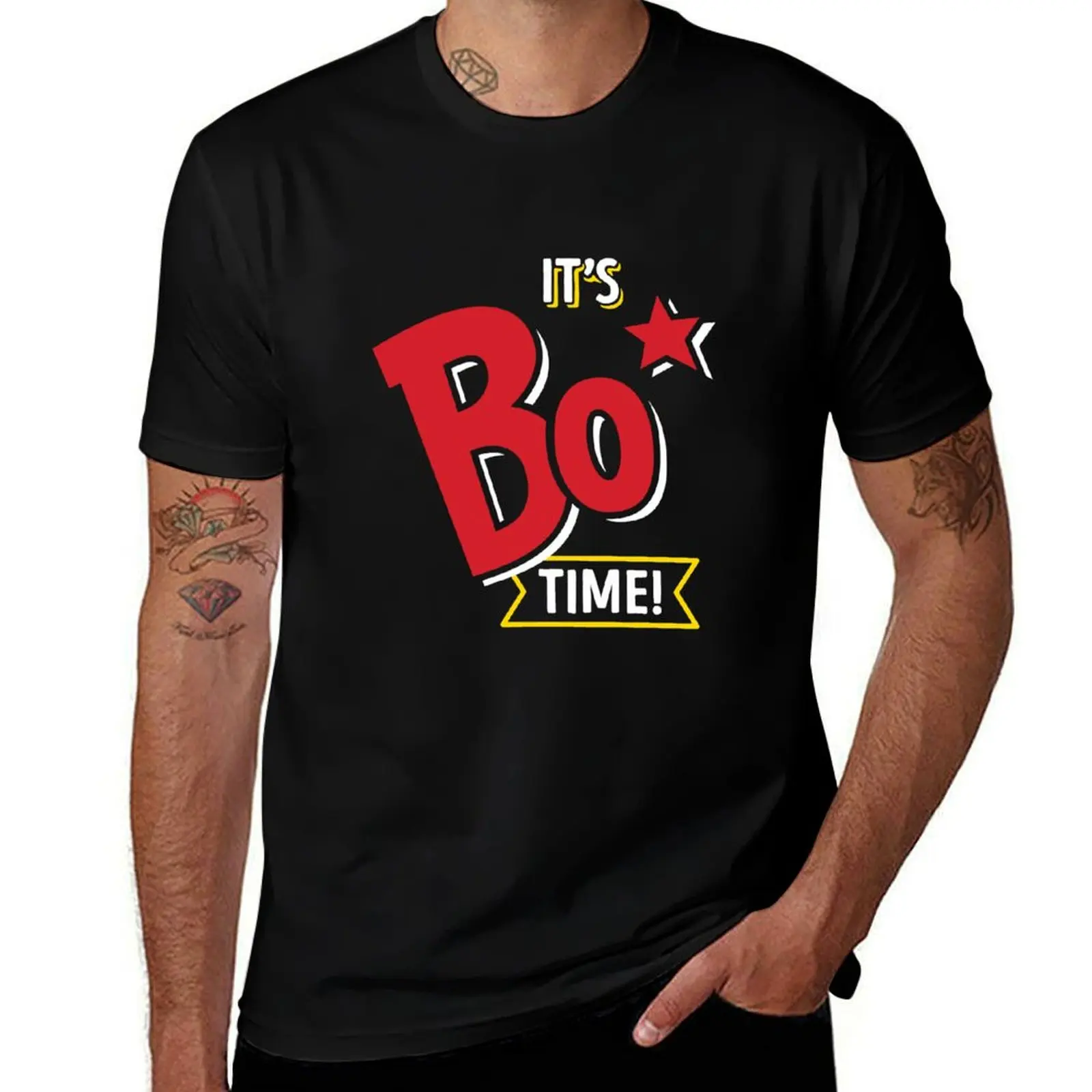 

It's Bo Time! - Bojangles (White Text) T-Shirt funny t shirts cotton t shirts for man graphic cars