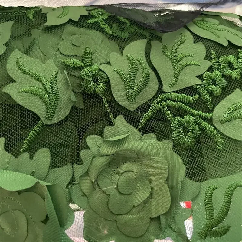 19-kleuren hoogwaardige 3D-bloemkantstof. TrouwjurkDIYKinderkleding Naaien Stof Achtergrond Decoratie Accessoires