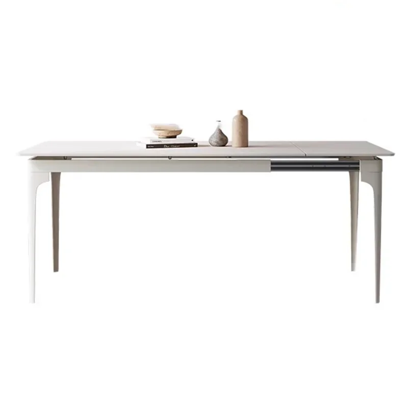 طاولة القهوة القابلة للتمديد صالون الرخام فندق غرفة الطعام طاولة المطبخ عشاء وحدة التحكم Juegos De Comedor طاولة طعام قابلة للطي #6