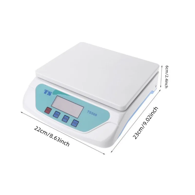 30kg Electronic Scales Weighing Kitchen Scale Food Scale LCD Gram Balance for Home Office Warehouse Laboratory Without Battery